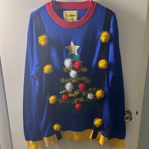 Tipsy Elves Blue Christmas Tree Sweater
